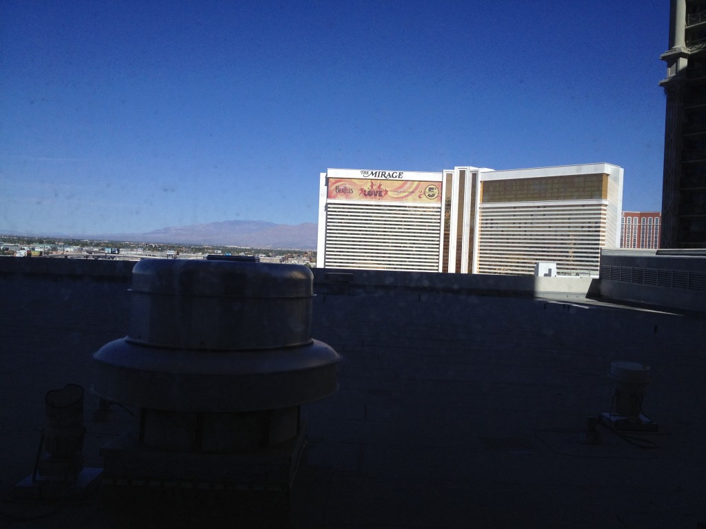 The daytime view was worse because I noticed how dirty the windows were!