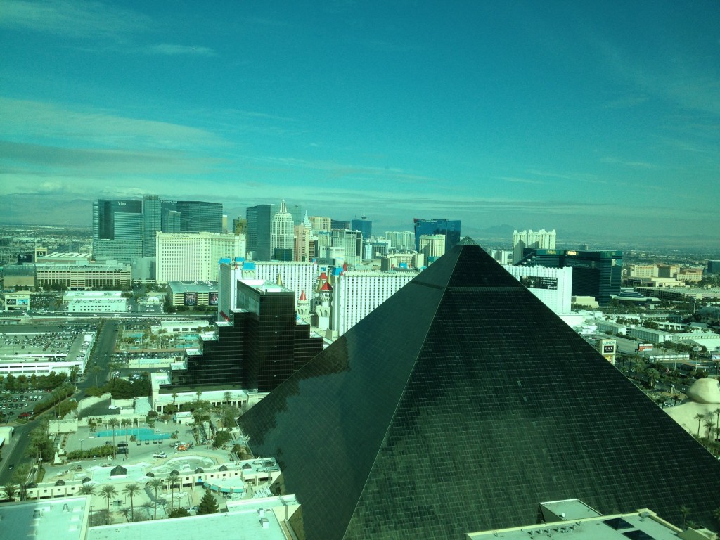 The daytime view was much more impressive!