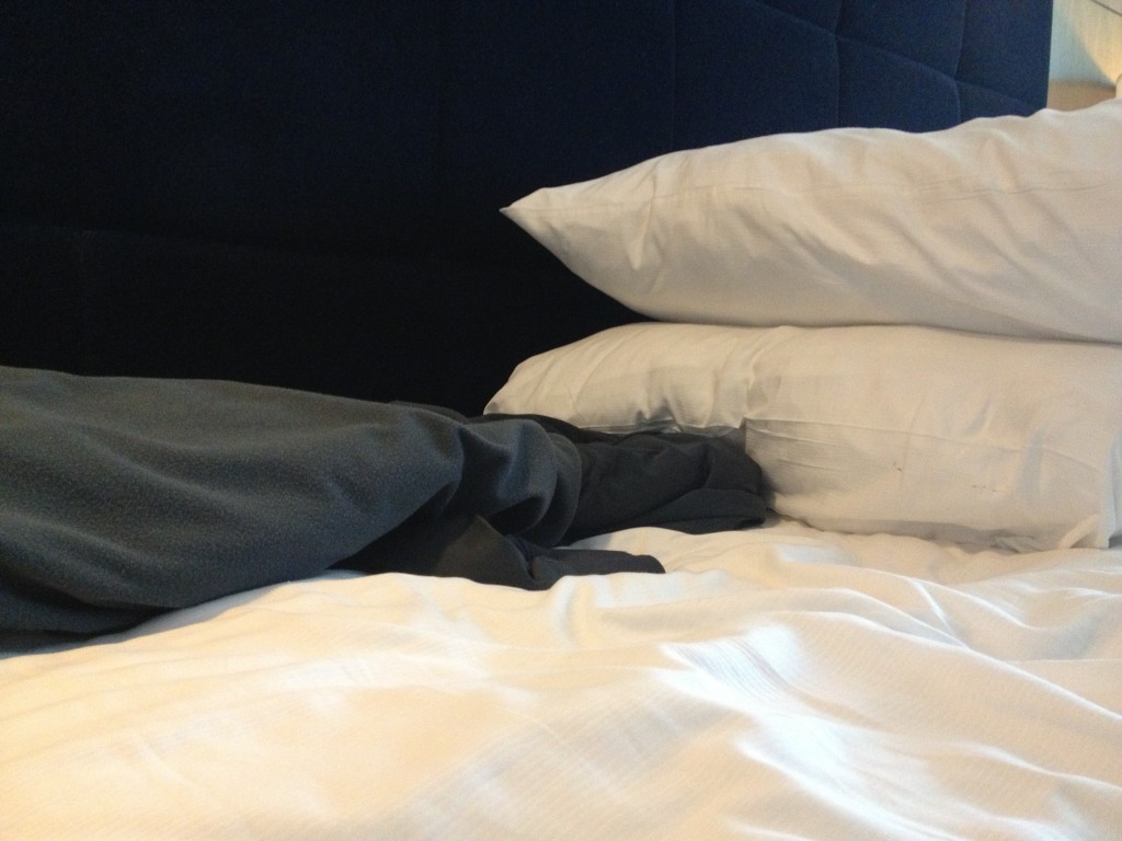 My ghetto-pillow was half the size of these uber-fluffy pillows.