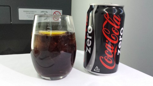 Coke Zero with lemon.