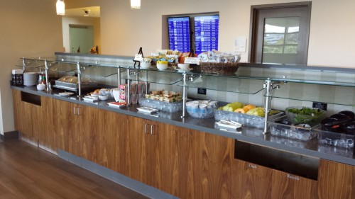 The food selection wasn't terrible.