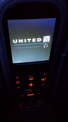 UA 787 Business Class IFE Remote