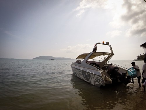 Our Ride to the Private Island.