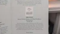 Alaska Airlines Rome Business Class menu
