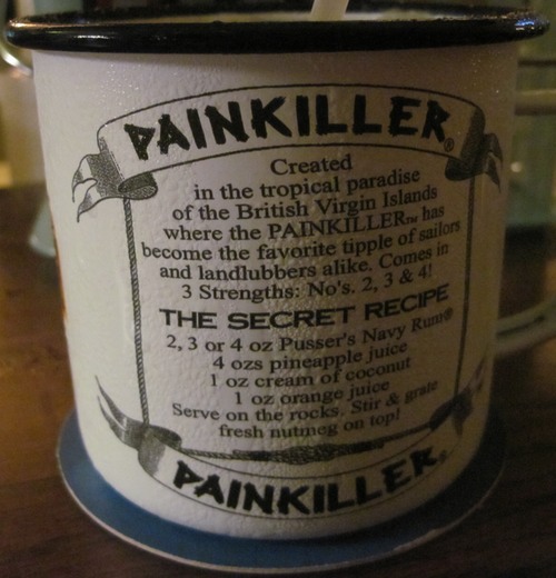a white mug with black text on it