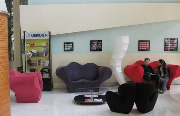 a room with a couch and a table