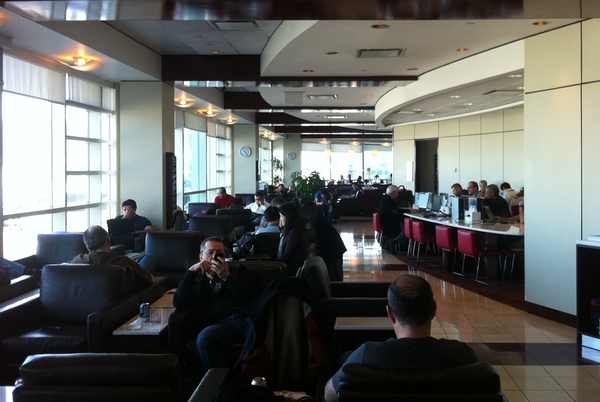 people sitting in a room with people