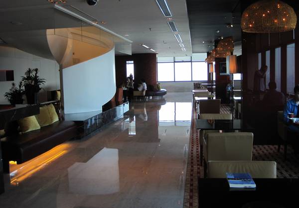 a long shot of a lobby