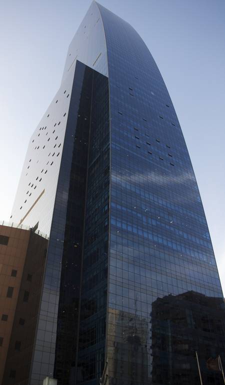 a tall building with many windows