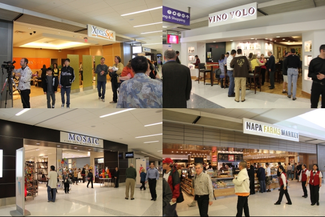 several people in a mall