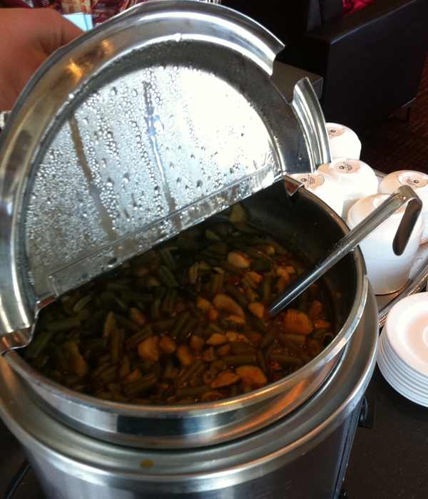 a pot of food with a lid open