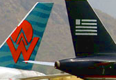 tail fin of a plane
