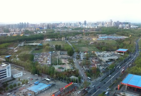 aerial view of a city