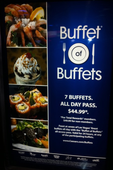 a blue sign with different foods on it