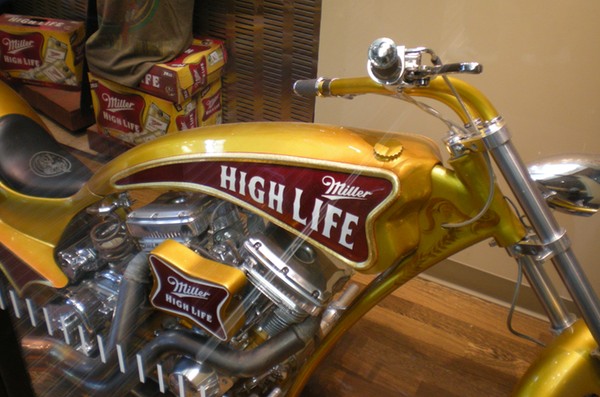 a motorcycle with a logo on it