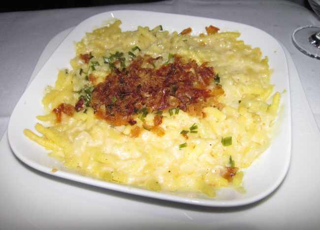 a plate of food on a table