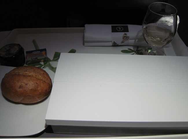 a white box with a loaf of bread on it