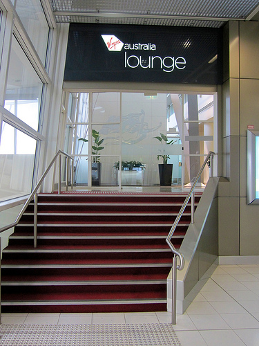 Virgin Australia Lounge entrance 