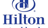 a blue and white logo
