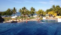 a pool with people in it