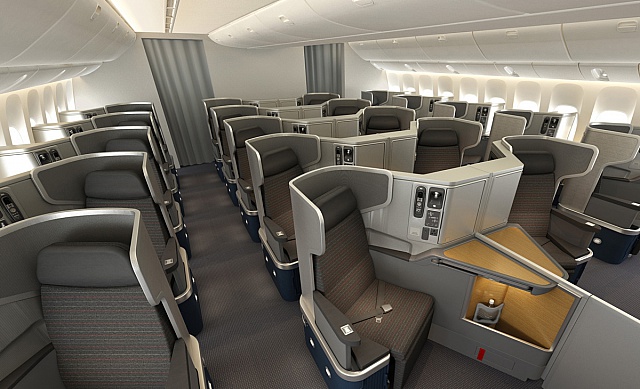 american airlines seat map business class