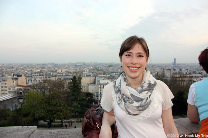 picture of Megan at Sacre-Coeur