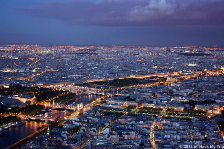 view from the Eiffel Tower