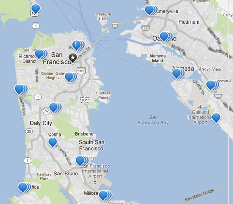 Kayak hotel map