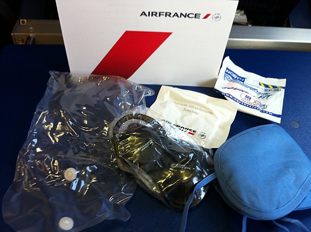 a close-up of a air france kit
