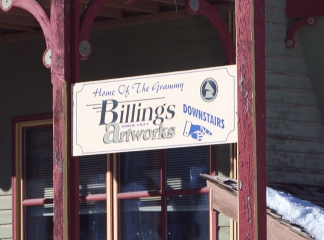 a sign on a building