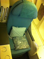 Korean Air 747 business class seat