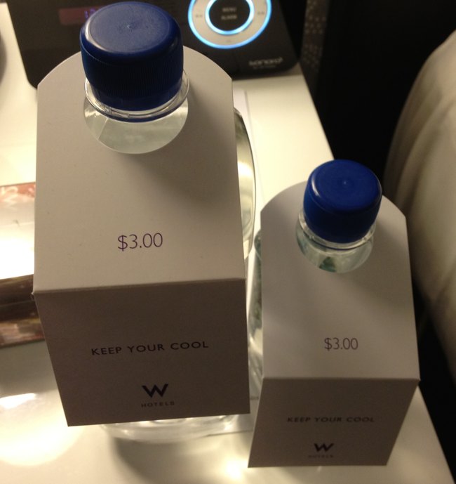 two bottles of water on a table