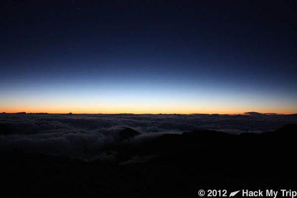 picture of sunrise at Haleakala