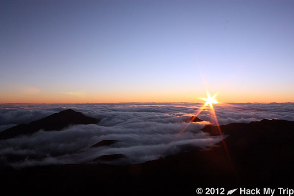 picture of sunrise at Haleakala