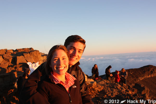 picture of Scott and Megan at Haleakala