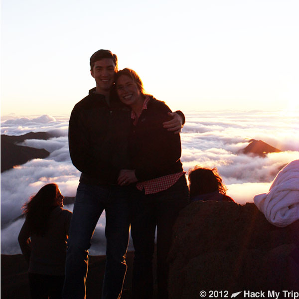 picture of Scott and Megan at Haleakala