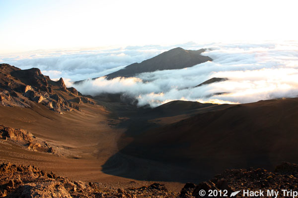 picture of valley at Haleakala