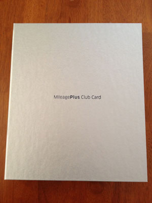 picture of MileagePlus Club Card book