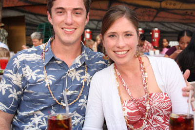 picture of Scott and Megan with Mai Tais