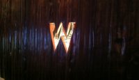 a logo on a wall