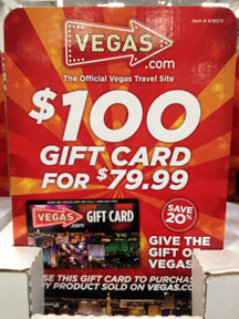 picture of Vegas.com gift card