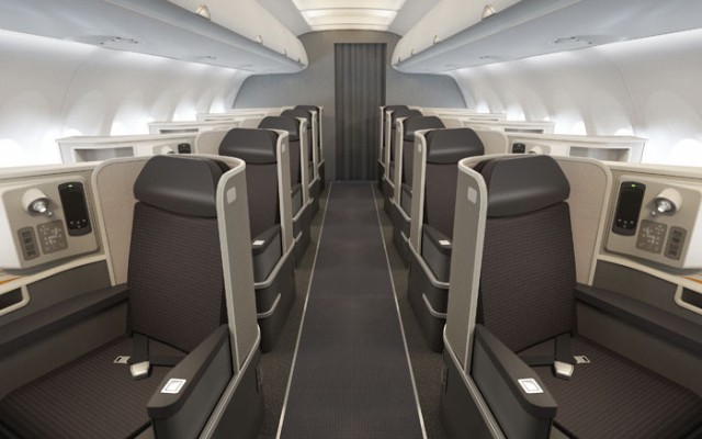 picture of American Airlines First Class Cabin