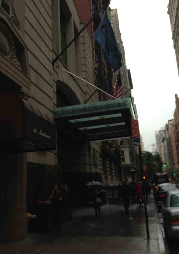 a building with a awning over it
