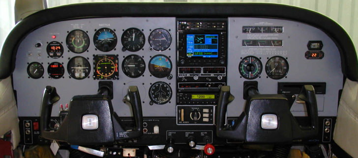 picture of cockpit instruments