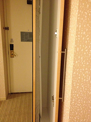 picture of hotel secret ironing board closet