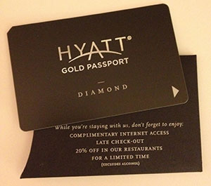 picture of Hyatt Gold Passport card