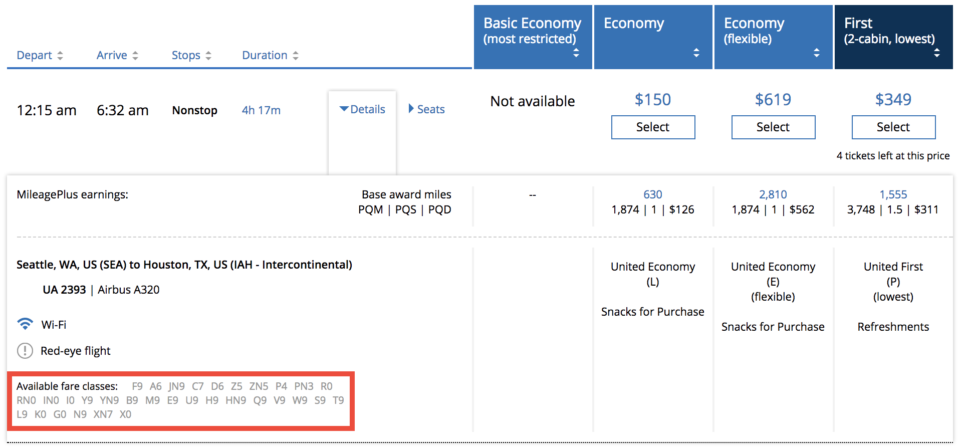 a screenshot of a flight ticket