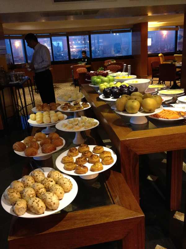 a table full of food