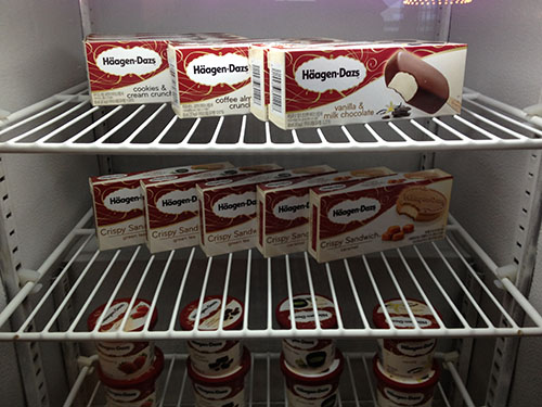 picture of ice cream treats in freezer