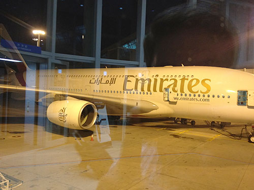 picture of Emirates A380 airplane